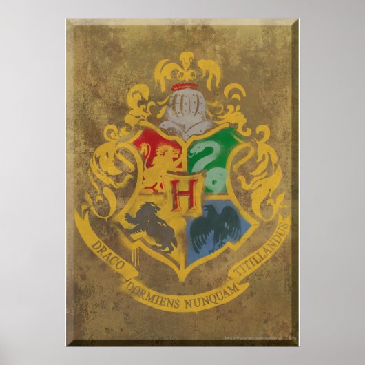 Harry Potter | Rustic Hogwarts Crest Poster (Voorkant)