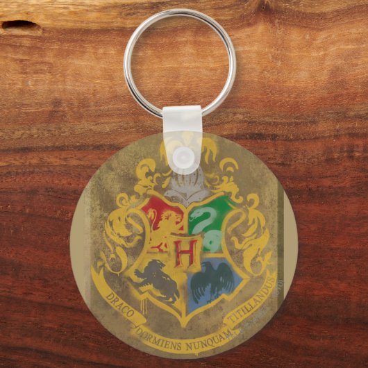Harry Potter | Rustic Hogwarts Crest Sleutelhanger (Voorkant)