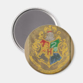 Harry Potter | Rustieke Hogwarts Wapenschild Magneet (Voorkant / Achterkant)