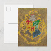 Harry Potter| Rustige Hogwarts Crest Briefkaart (Voorkant / Achterkant)