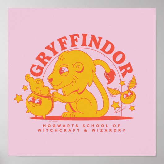HARRY POTTER™ | Schattige GRYFFINDOR™ Hogwarts Sch Poster (Voorkant)