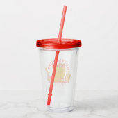 HARRY POTTER™ | Schattige HUFFLEPUFF™ Acryl Drinkbeker (Achterkant)