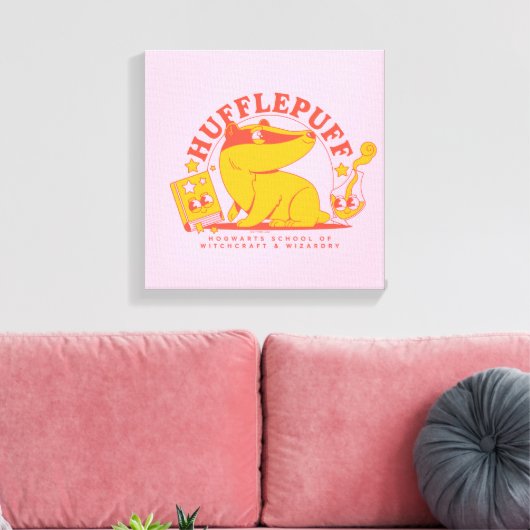HARRY POTTER™ | Schattige HUFFLEPUFF™ Canvas Afdruk (Insitu (Woonkamer))