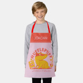 HARRY POTTER™ | Schattige HUFFLEPUFF™ Schort (Gedragen)