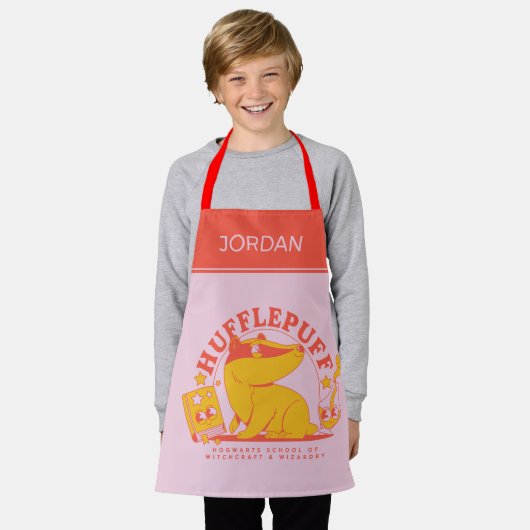 HARRY POTTER™ | Schattige HUFFLEPUFF™ Schort (Gedragen)