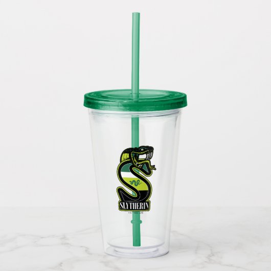 HARRY POTTER™ | SLYTHERIN™ Athletic Badge Acryl Drinkbeker (Voorkant)