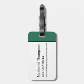 HARRY POTTER™ | SLYTHERIN™ Athletic Badge Bagagelabel (Achterkant verticaal)