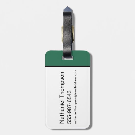 HARRY POTTER™ | SLYTHERIN™ Athletic Badge Bagagelabel (Achterkant verticaal)