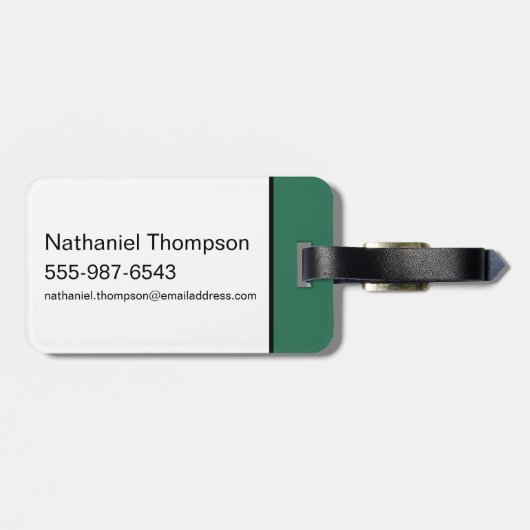 HARRY POTTER™ | SLYTHERIN™ Athletic Badge Bagagelabel (Achterkant horizontaal)