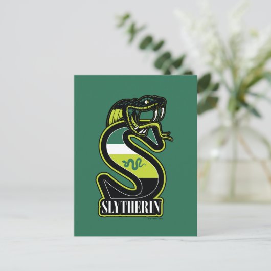 HARRY POTTER™ | SLYTHERIN™ Athletic Badge Briefkaart (Staand voorkant)