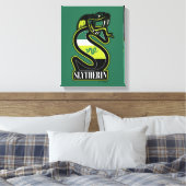 HARRY POTTER™ | SLYTHERIN™ Athletic Badge Canvas Afdruk (Insitu (Slaapkamer))
