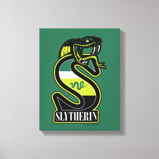 HARRY POTTER™ | SLYTHERIN™ Athletic Badge Canvas Afdruk (Voorkant)