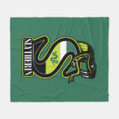 HARRY POTTER™ | SLYTHERIN™ Athletic Badge Fleece Deken (Voorkant (Horizontaal))