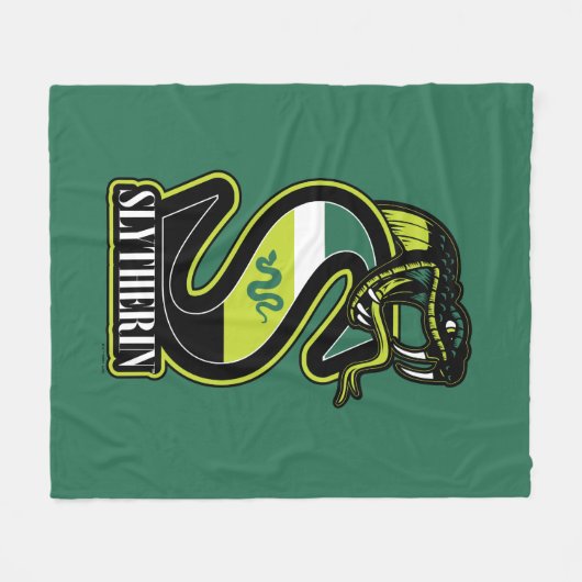HARRY POTTER™ | SLYTHERIN™ Athletic Badge Fleece Deken (Voorkant (Horizontaal))