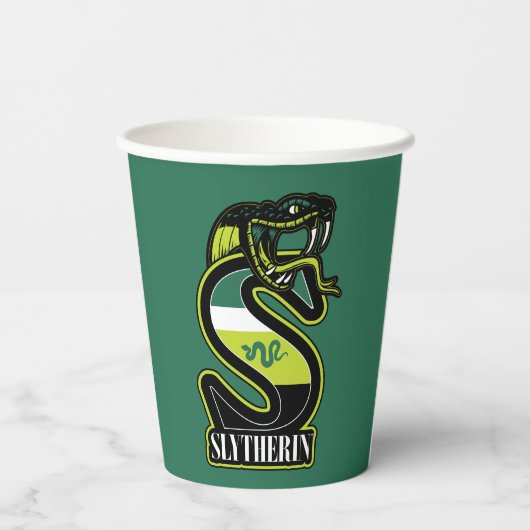 HARRY POTTER™ | SLYTHERIN™ Athletic Badge Papieren Bekers (Achterkant)