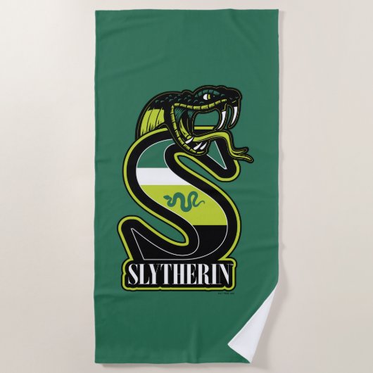 HARRY POTTER™ | SLYTHERIN™ Athletic Badge Strandlaken (Voorkant)