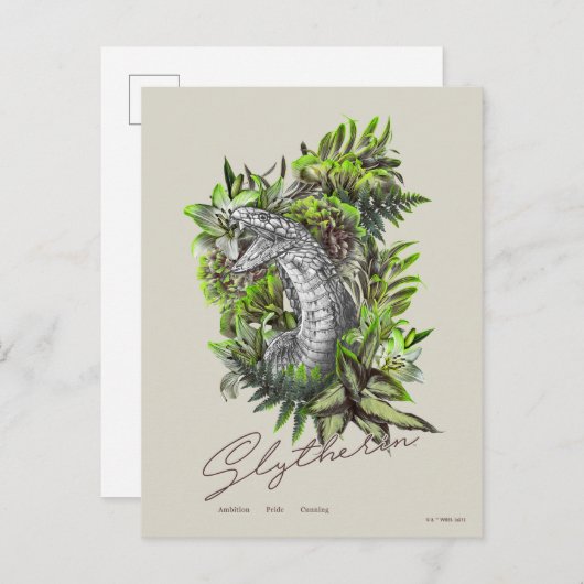 HARRY POTTER™ SLYTHERIN™ BRIEFKAART (Voorkant / Achterkant)