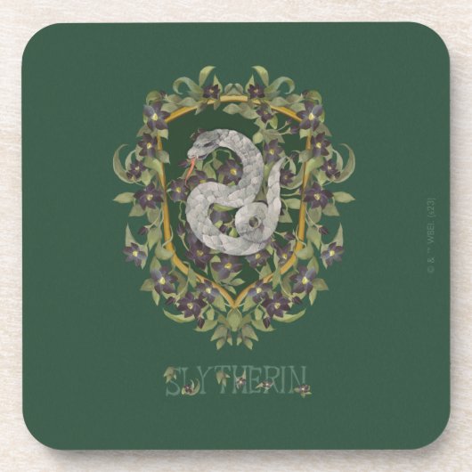HARRY POTTER™ | SLYTHERIN™ Crest Bier Onderzetter (Voorkant)