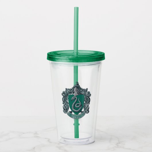 Harry Potter | Slytherin Crest Green Acryl Drinkbeker (Voorkant)