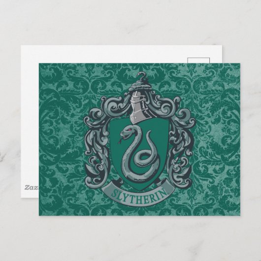 Harry Potter | Slytherin Crest Green Briefkaart (Voorkant / Achterkant)