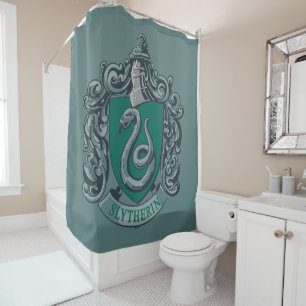 Harry Potter   Slytherin Crest Green Douchegordijn