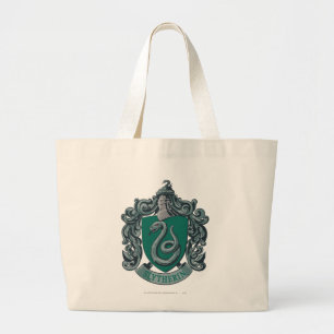 Harry Potter   Slytherin Crest Green Grote Tote Bag