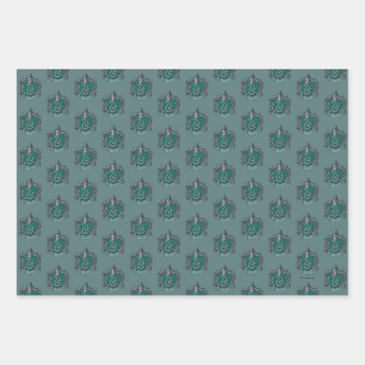 Harry Potter | Slytherin Crest Green Inpakpapier Vel (Voorkant 2)