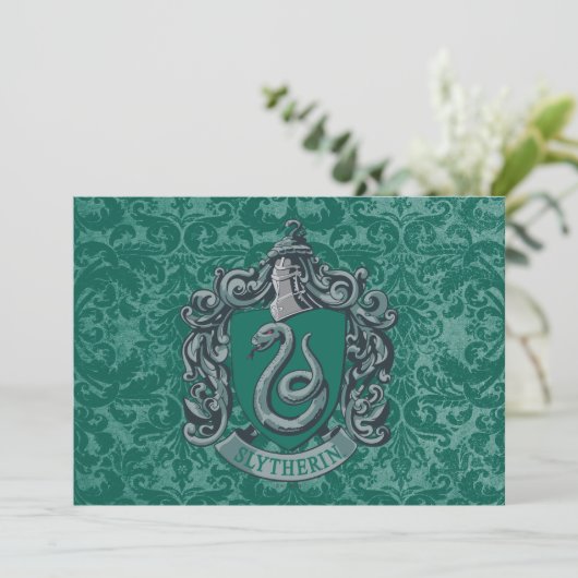 Harry Potter | Slytherin Crest Green Kaart (Staand voorkant)