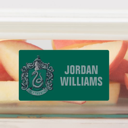 Harry Potter | Slytherin Crest Green Labels (Aangebracht)