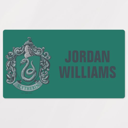Harry Potter | Slytherin Crest Green Labels (Design 2)