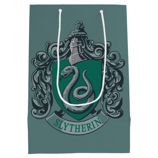 Harry Potter | Slytherin Crest Green Medium Cadeauzakje (Achterkant)