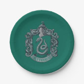 Harry Potter | Slytherin Crest Green Papieren Bordje (Voorkant)
