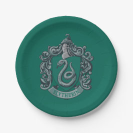 Harry Potter | Slytherin Crest Green Papieren Bordje