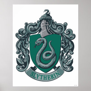 Harry Potter Slytherin Crest Green Poster