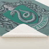 Harry Potter | Slytherin Crest Green Sherpa Deken (3/4)