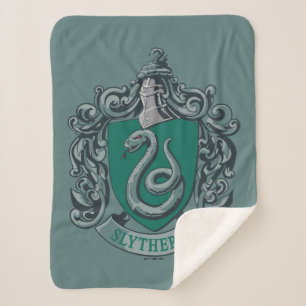 Harry Potter   Slytherin Crest Green Sherpa Deken