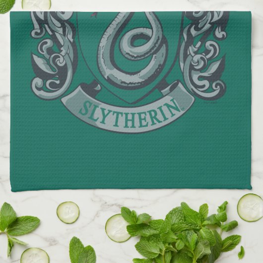 Harry Potter | Slytherin Crest Green Theedoek (Gevouwen)