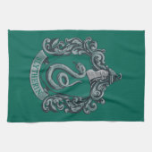 Harry Potter | Slytherin Crest Green Theedoek (Horizontaal)