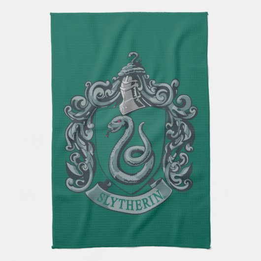 Harry Potter | Slytherin Crest Green Theedoek (Verticaal)