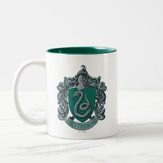 Harry Potter | Slytherin Crest Green Tweekleurige Koffiemok (Links)
