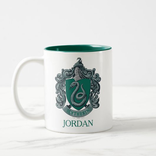 Harry Potter | Slytherin Crest Green Tweekleurige Koffiemok (Links)