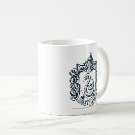 Harry Potter| Slytherin Crest - Ice Blue Koffiemok (Voorkant rechts)