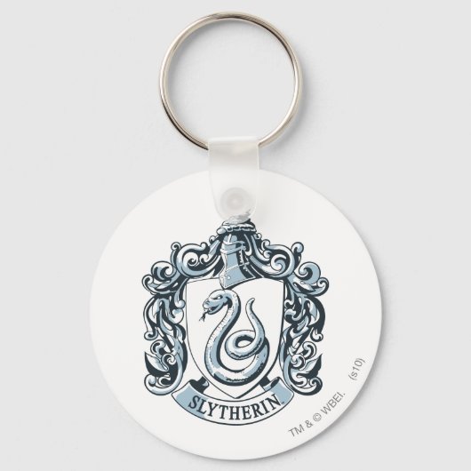Harry Potter | Slytherin Crest - Ice Blue Sleutelhanger (Voorkant)