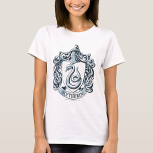 Harry Potter  Slytherin Crest - Ice Blue T-shirt
