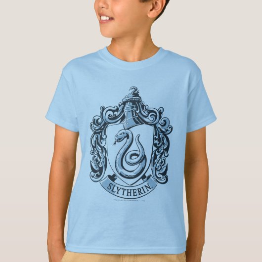 Harry Potter | Slytherin Crest - Ice Blue T-shirt (Voorkant)