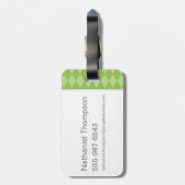 Harry Potter| SLYTHERIN™ Crest opladen Bagagelabel (Achterkant verticaal)