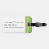 Harry Potter| SLYTHERIN™ Crest opladen Bagagelabel (Achterkant horizontaal)