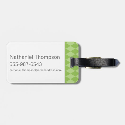 Harry Potter| SLYTHERIN™ Crest opladen Bagagelabel (Achterkant horizontaal)