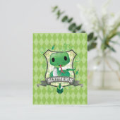 Harry Potter | SLYTHERIN™ Crest opladen Briefkaart (Staand voorkant)