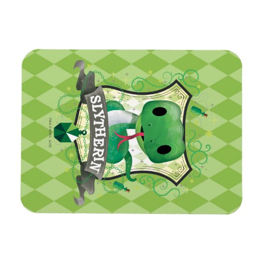 Harry Potter | SLYTHERIN™ Crest opladen Magneet (Horizontaal)
